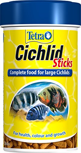 Tetra Cíclidos Alimentos Palitos de Pescado Completo Alimento Pescado para Cíclidos Grande, 100 ml