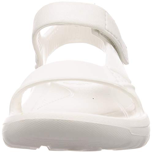 Teva Hurricane Drift, Sandalias de Punta Descubierta Mujer, Negro (White Wht), 38 EU