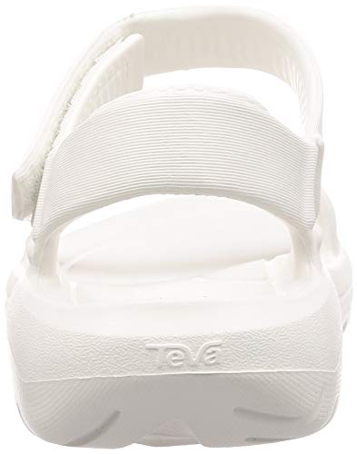 Teva Hurricane Drift, Sandalias de Punta Descubierta Mujer, Negro (White Wht), 38 EU