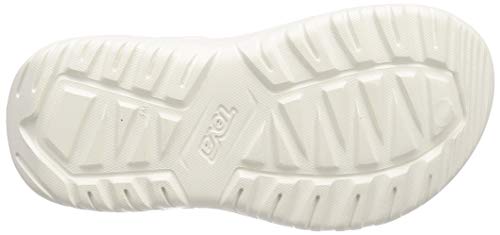 Teva Hurricane Drift, Sandalias de Punta Descubierta Mujer, Negro (White Wht), 38 EU