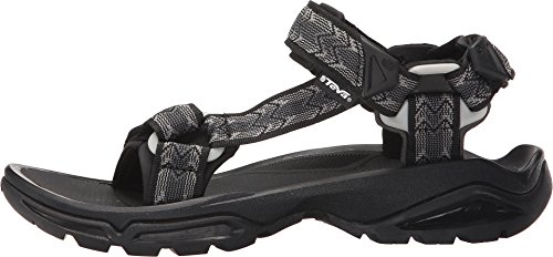 Teva Terra Fi 4 - Sandalias de Senderismo Hombre, Negro (Cross Terra Black- Ctbccross Terra Black- Ctbc), 45.5 EU