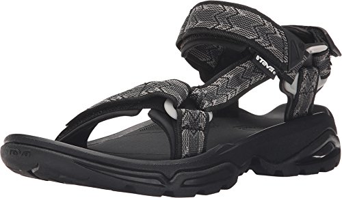 Teva Terra Fi 4 - Sandalias de Senderismo Hombre, Negro (Cross Terra Black- Ctbccross Terra Black- Ctbc), 45.5 EU