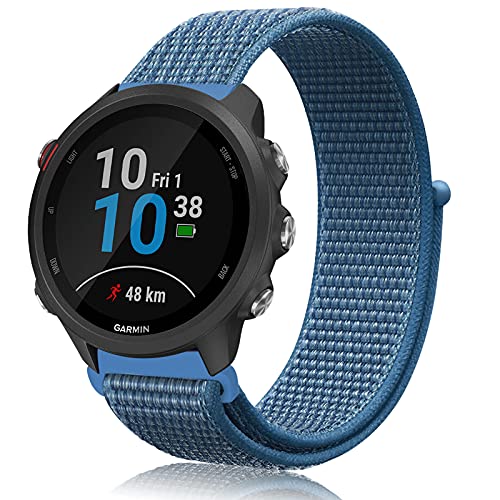 Th-some 20mm Correa para Garmin Forerunner 245 - Pulsera de Nylon para Garmin Forerunner 645,Band de Reloj Pulsera de Reemplazo Sports Banda para Garmin Vivoactive 3/3 Music/Vivomove HR /Vivomove