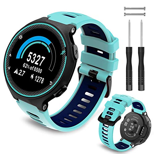 Th-some Correa para Garmin Forerunner 735XT - Compatible con Forerunner 235 Correa de Reloj, Pulsera de Reemplazo Silicona Suave Sports Banda para Forerunner 220, 230, 620, 630 y 245 Smart Watch