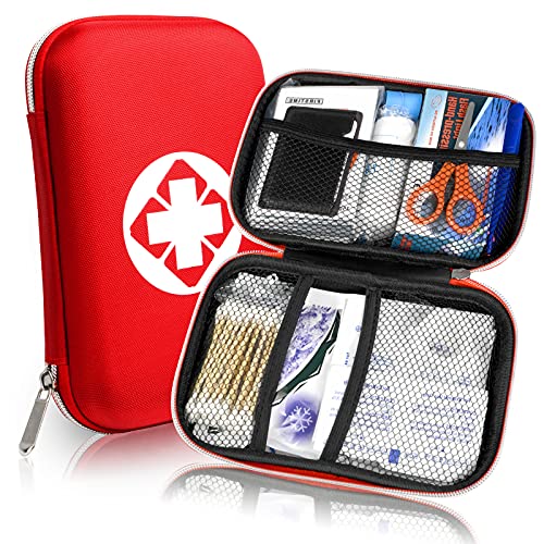 Th-some JAANY Botiquín de Primeros Auxilios de 18 artículos, Survival Tools Mini Box Kit Bolsa Médica para Emergencias para el Coche, Hogar, Camping, Caza, Viajes, Aire Libre o Deportes