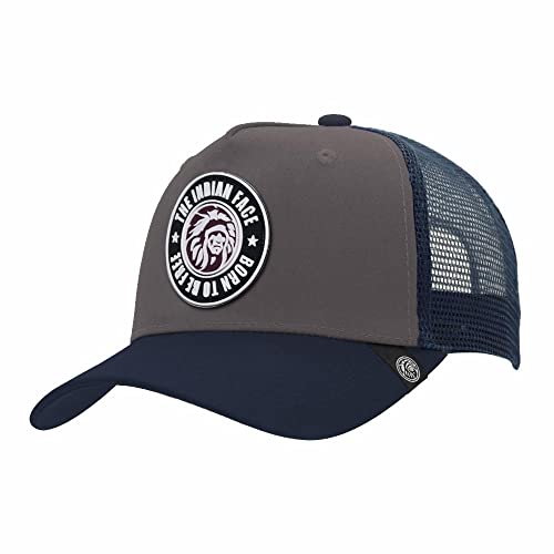 The Indian Face Gorra - Born to be Free Grey/Blue