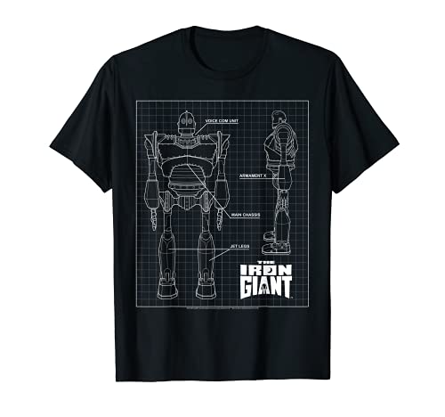 The Iron Giant Schematic Camiseta