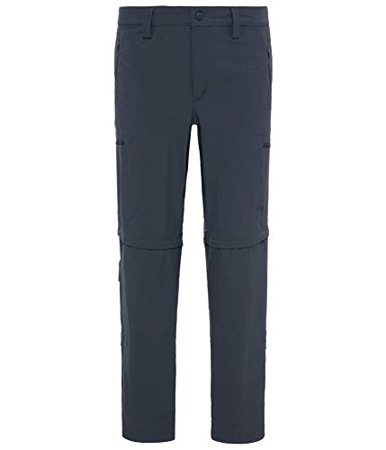 The North Face Exploration CNVRT, Pantalones Convertibles, Hombre, Gris (Asphalt Grey), 34 (REG)