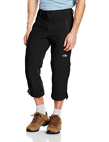 The North Face Exploration CNVRT, Pantalones Convertibles, Hombre, Negro (TNF Black), 34 (REG)