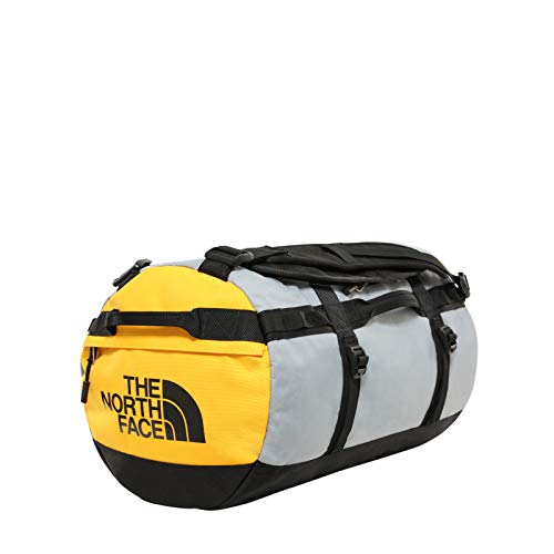 The North Face Gilman, Bolsa de Deporte - Black/Mid Grey/Yellow, Tamaño Pequeño