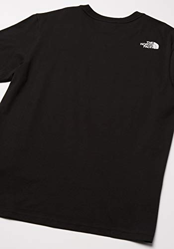 The North Face Hombre Men's S/S Fine tee Camiseta, Black, Medium