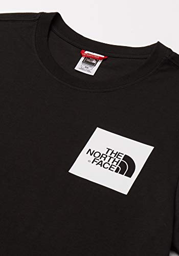 The North Face Hombre Men's S/S Fine tee Camiseta, Black, Medium