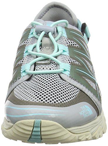 The North Face Litewave, Zapatillas de Senderismo Mujer, (Grey/Breeze Blue), 40.5 EU