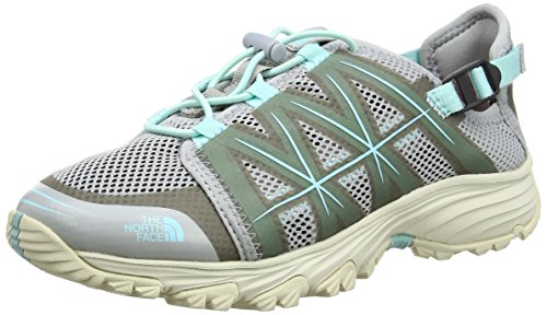 The North Face Litewave, Zapatillas de Senderismo Mujer, (Grey/Breeze Blue), 40.5 EU