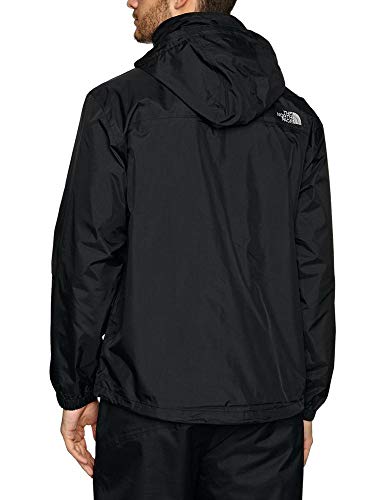 The North Face M Resolve Jacket Chaqueta Impermeable, Hombre, Negro (TNF Negro/TNF Negro), S