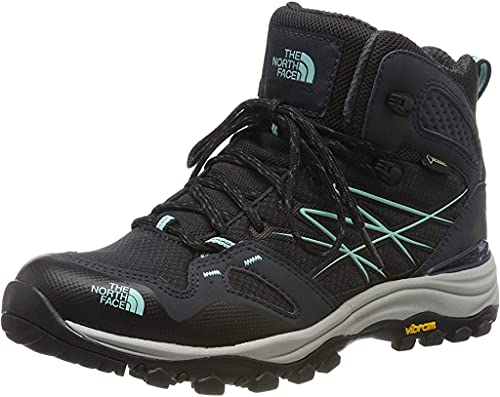 The North Face W HH Fp Mid GTX, Botas de Senderismo Mujer, Negro (TNF Black/Fire Brick Red WQE), 39 EU