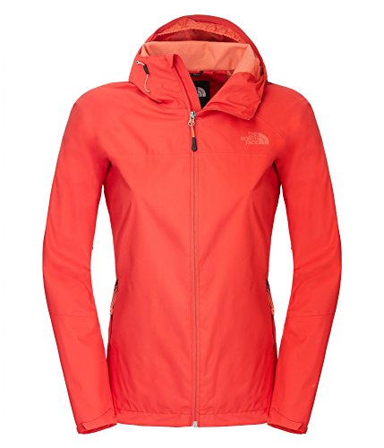 The North Face W Sequence - Chubasquero para Mujer, Color Rojo, Talla M