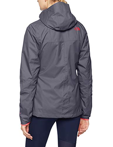 The North Face W Tri Jkt Chaqueta Tanken Triclimate, Mujer, Grisaille Grey/Atomic Pink, XS