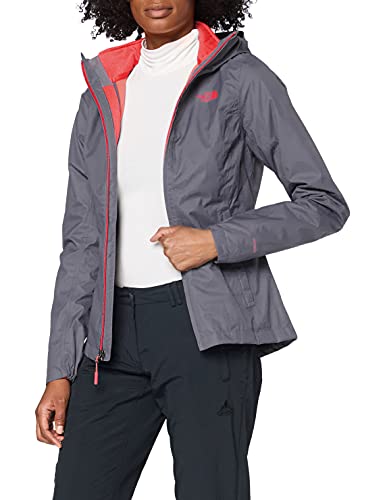 The North Face W Tri Jkt Chaqueta Tanken Triclimate, Mujer, Grisaille Grey/Atomic Pink, XS