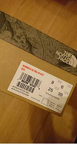 The North Face W Ultra 110 GTX, Zapatillas de Senderismo Mujer, Negro (TNF Black/Cayenne Red), 40 EU