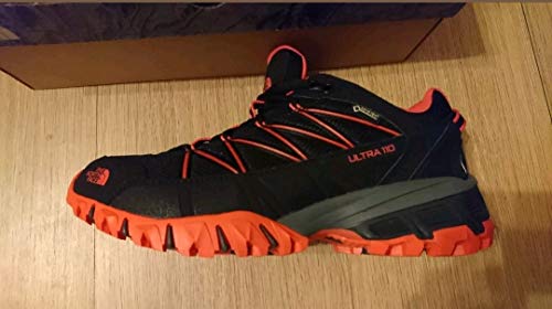 The North Face W Ultra 110 GTX, Zapatillas de Senderismo Mujer, Negro (TNF Black/Cayenne Red), 40 EU