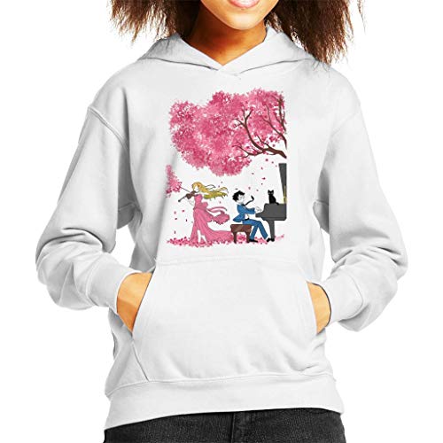 The Violinist and The Pianist Your Lie in April Kid's Hooded Sweatshirt