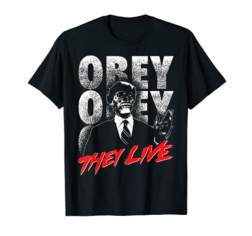 They Live Alien Obey Title Logo Camiseta