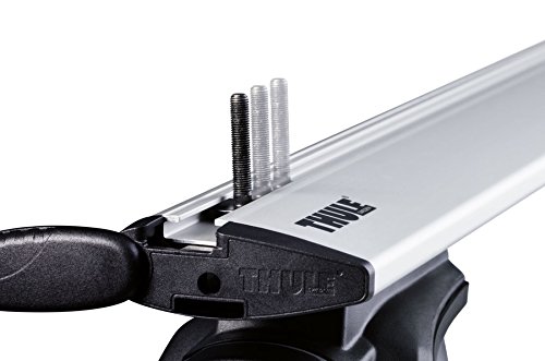 Thule 697400 - Adaptador (tuerca corredera 20 x 20 mm) para portaequipajes Thule para fijar la caja del techo directamente en la ranura T