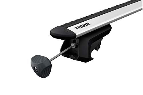 Thule 710400 - Riel elevado Evo, negro, juego de 4 (sin rieles / varillas)