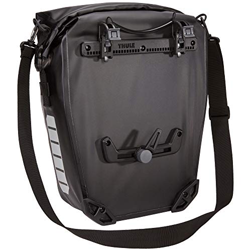 Thule Escudo Pannier 17L-Negro Bolsas para Bicicleta, Unisex Adulto, M