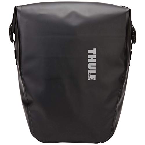 Thule Escudo Pannier 25L Par-Negro Bolsas para Bicicleta, Unisex Adulto, L