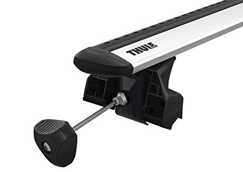 Thule Evo Flush Rail, Soporte de sencilla instalación para barras de techo Thule Evo, para vehículos con railing integrado.