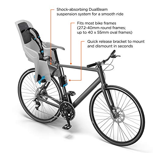 Thule RideAlong Lite, Asiento infantil para bicicleta de montaje trasero sólido y fiable, diseñado para los desplazamientos diarios