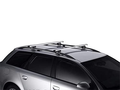 Thule SmartRack 1270, Soporte universal completo para raíles elevados que incluye pies, cierres y Thule AeroBars.