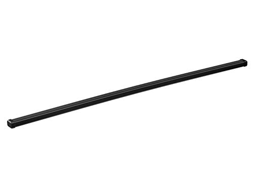 Thule SquareBar Evo 127, Barras de sección cuadrada clásicas con revestimiento de polímero negro. Pack de 2.