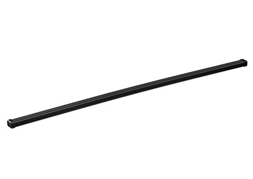 Thule SquareBar Evo 127, Barras de sección cuadrada clásicas con revestimiento de polímero negro. Pack de 2.