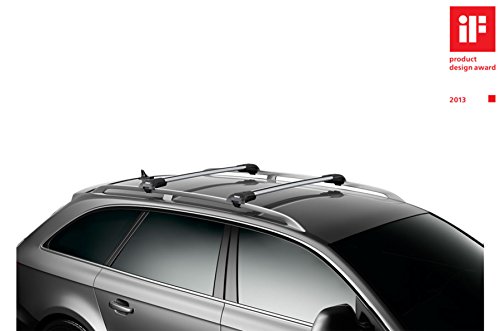 Thule WingBar Edge 90401060 Sistema completo incluye soportes de candado para Subaru Impreza – de la Carga Silencioso y segura