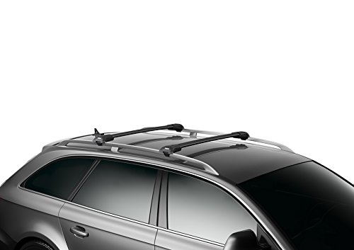 Thule WingBar Edge 90401482 - Sistema completo con cerradura para Audi A4 Allroad – Baca silenciosa y segura