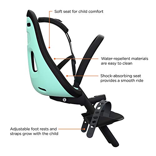 Thule Yepp Nexxt Mini - Asiento Delantero Unisex para niño, Color Verde Menta, Carga máxima de 15 kg