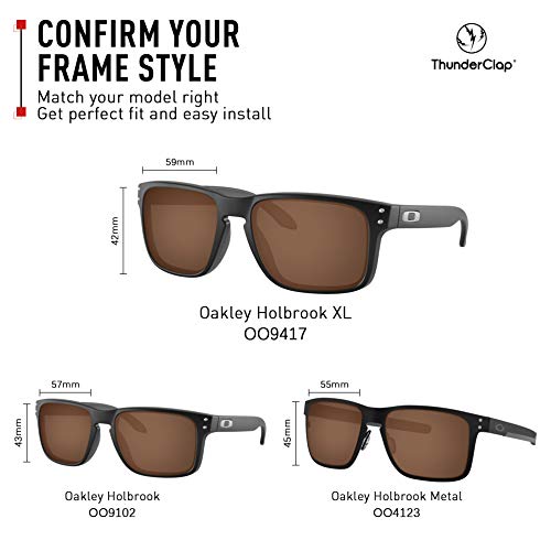ThunderClap Lentes antiniebla de repuesto para gafas Oakley Holbrook XL OO9417