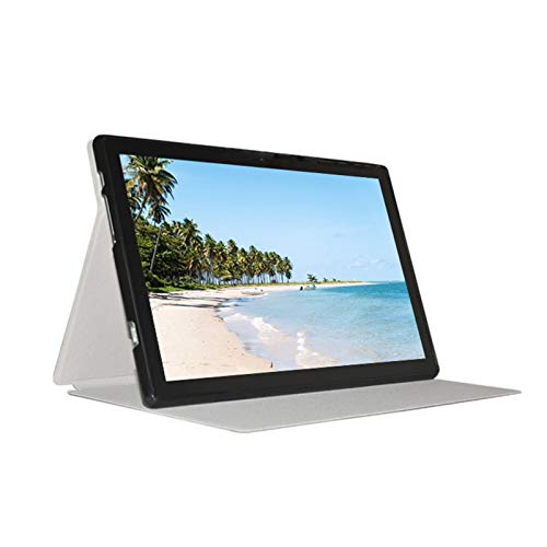 Tiamu Funda para tablet Teclast P20HD/Teclast M40, Funda protectora plana de cuero para Teclast P20HD 10,1(dorado)