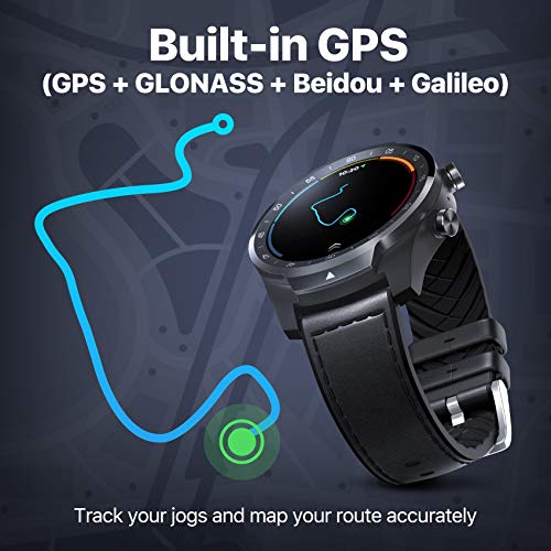 TicWatch Pro S Reloj Inteligente con 1GB de Memoria RAM GPS Incorporado IP68 Impermeable 24 Horas Monitoreo del Ritmo cardíaco Seguimiento del sueño Wear OS by Google Smartwatch