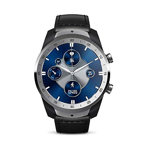 TicWatch Pro S Reloj Inteligente con 1GB de Memoria RAM GPS Incorporado IP68 Impermeable 24 Horas Monitoreo del Ritmo cardíaco Seguimiento del sueño Wear OS by Google Smartwatch