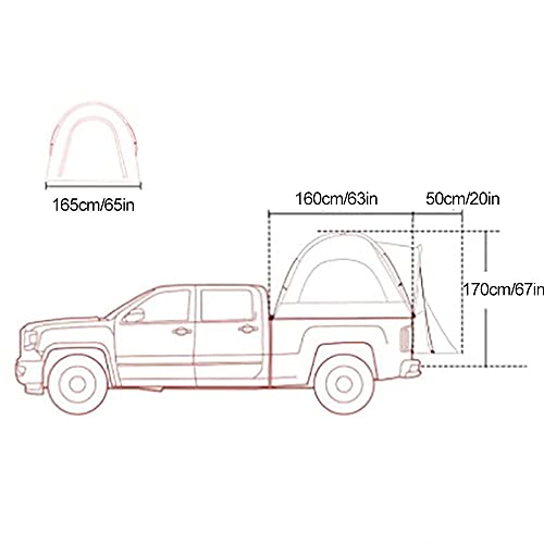 Tienda de campaña, Carpa Grande para Acampar al Aire Libre, Resistente a la Lluvia, Protector Solar, Tienda de campaña para camionetas, Tienda de Pesca, Adecuada para Familiares, Amigos,S