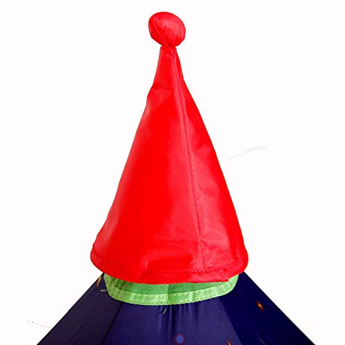 Tienda de Juegos para Niños Tipi de lona de algodón plegable Fotografía Tipi con bolsa de transporte Casa de juego interior for niños Tienda cósmica del castillo for niñas Niños Bebés Niños pequeños p