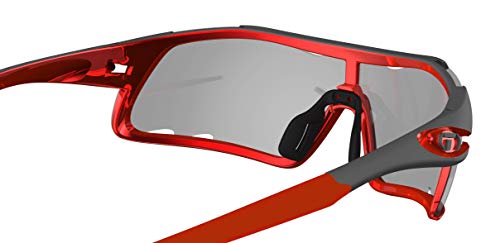 Tifosi Gafas de sol unisex Davos Fototec para adultos, color rojo