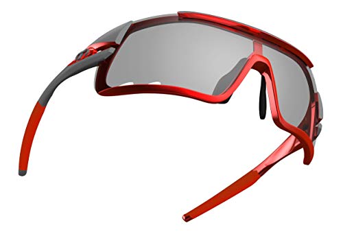 Tifosi Gafas de sol unisex Davos Fototec para adultos, color rojo