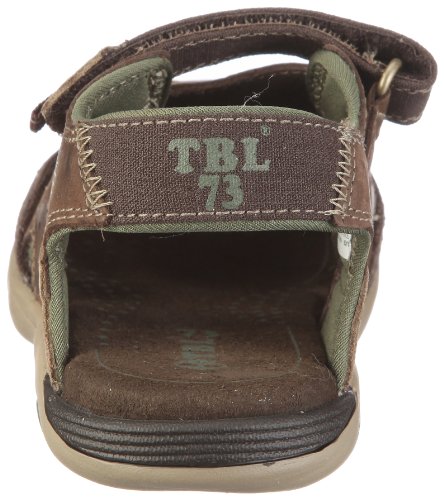 Timberland Sport Casual Sandal FTK Power Play Fisherman, Sandalias Unisex niños, Braun Brown W Green, 32 EU