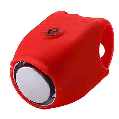 Timbre de Bicicleta y Anillo de Ciclismo Negro Adecuado para Uso en Bicicleta Al Aire Libre para Un Sonido Seguro Accesorios(Red)