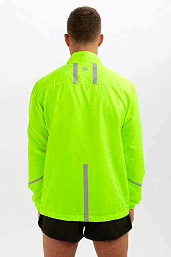 Time To Run Chaqueta Pace Ligera y Resistente al Viento para Correr/Ciclismo Hombre M Lima